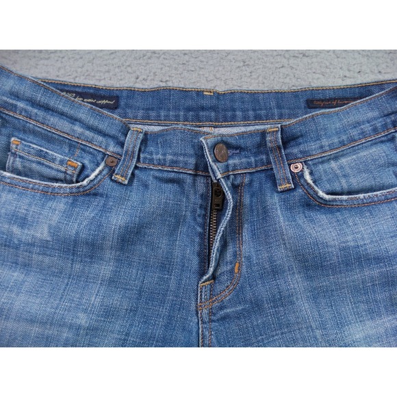 Citizens of Humanity Jeans Womens 29 Blue Denim Kelly Low Waist Cropped Stretch - Picture 4 of 16